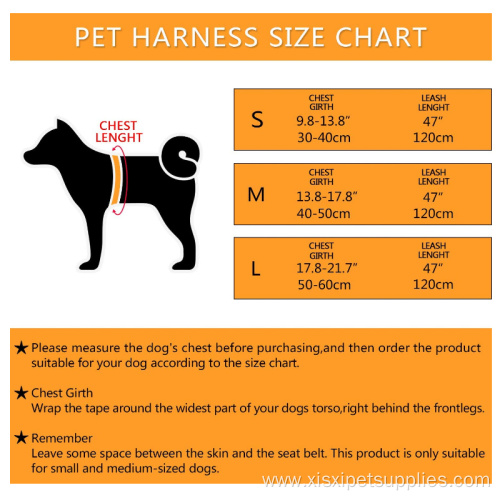 Harness And Leash Set Designer Nylon Mesh Harnesses